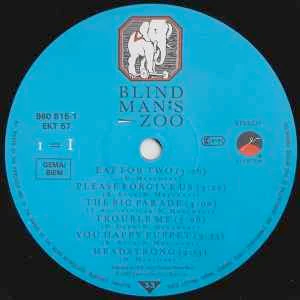 10,000 MANIACS, Blind Man's Zoo (Elektra; 960 815-1, Europe 1989, Inner & Insert, No Sticker On Sleeve) LP VG+/VG+ - Image 3