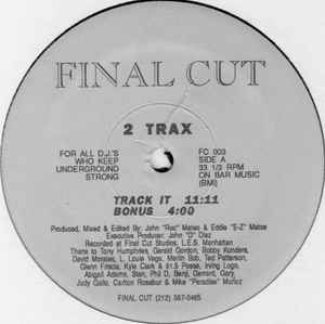 2 TRAX, Track It (Final Cut; FC 003, US 1992, Plain Sleeve) 12" EP /VG+