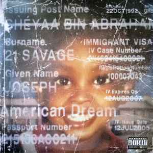 21 SAVAGE, American Dream (Slaughter Gang; 19658820261, Worldwide 2024, Inner) 2xLP VG+/VG+