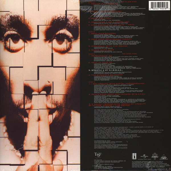 2PAC, Strictly 4 My N.I.G.G.A.Z... (Universal Music; 602527950181, Europe 2018 Reissue, Picture Sleeve, 25th Anniversary Edition) 2xLP EX/EX - Image 2