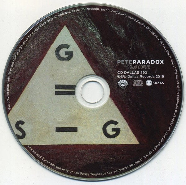 300 000V.K, Peter Paradox (Dallas Records; CD DALLAS 893, Slovenia 2019, Digibook) CD VG+/VG+ - Image 3