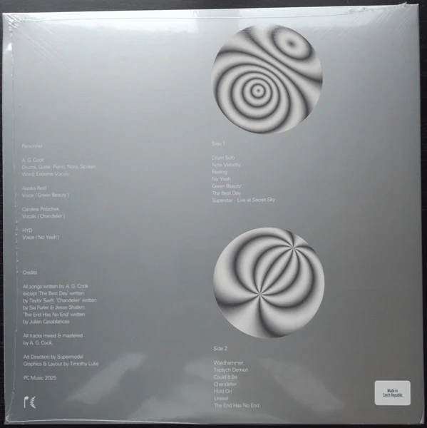 A. G. COOK, Worst Of 7G (PC Music; PC042-WORST, UK 2025, Inner, Silver Vinyl) LP VG+/VG+ - Image 2