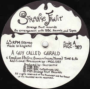 A GUY CALLED GERALD, Emotion Electric (Strange Fruit; MGC 989, UK 1989, Plain Sleeve) 12" /VG+