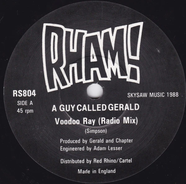A GUY CALLED GERALD, Voodoo Ray / Arcade Fantasy (Rham!; RS804, UK 1988, Picture Sleeve) 7" VG/VG - Image 3