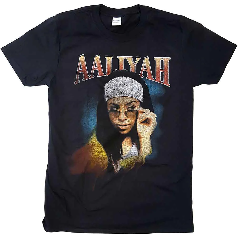 AALIYAH, Aaliyah Unisex T-Shirt: Trippy (Black)L (; AALTS01MB, Europe ) Accessories NEW/NEW