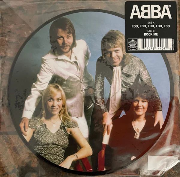 ABBA, I Do, I Do, I Do, I Do, I Do (Polar; 00602475144939, Europe 2025 Reissue, Stickered Plastic Sleeve, Picture Disc) 7" VG+/VG+