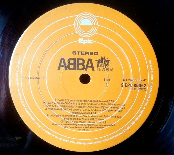 ABBA, The Album (Epic Orange; EPC 86052, UK 1977, Gatefold) LP G+/VG+ - Image 3