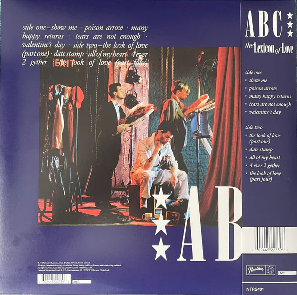 ABC, The Lexicon Of Love (Neutron Records; NTRS401, Europe 2023, Mastered At Abbey Road Studios - Half Speed Mastering) LP NEW/NEW - Image 2