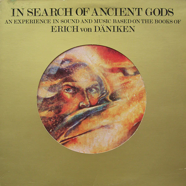 ABSOLUTE ELSEWHERE, In Search Of Ancient Gods (Warner Bros. Records; K 56192, UK 1976, Die Cut Gatefold Sleeve, Booklet. Missing the insert.) LP VG/VG