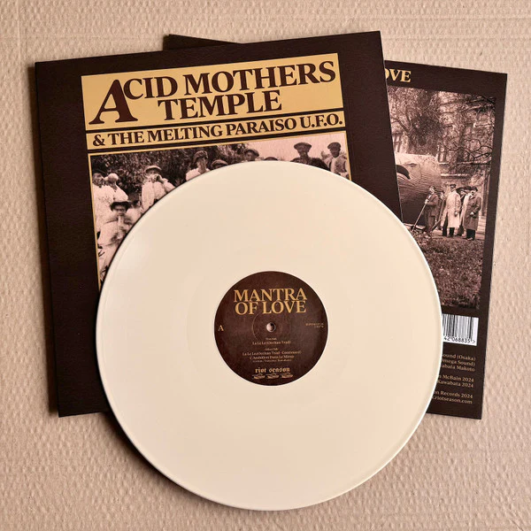 ACID MOTHERS TEMPLE & THE MELTING PARAISO U.F.O.*, Mantra Of Love (Riot Season; REPOSELP138, UK 2024, Leather Effect Laminate, Bone/Cream Vinyl), SALE - Up to 50% Off the Original Price  LP VG+/VG+ - Image 3