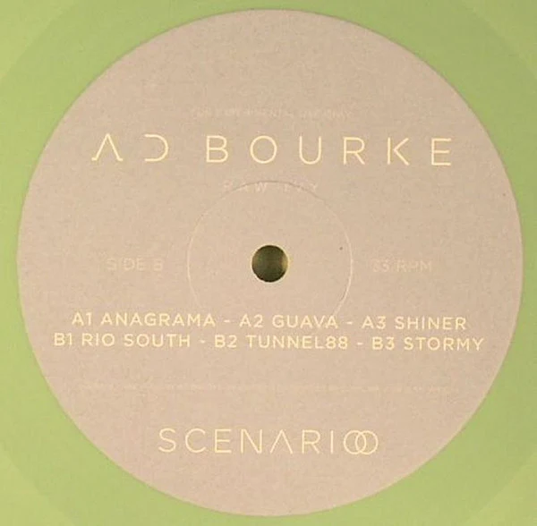 AD BOURKE, Raw Ivy (Scenario; SCENA01, Italy 2012, Clear Plastic Sleeve, Green Vinyl) 12" /VG+ - Image 2