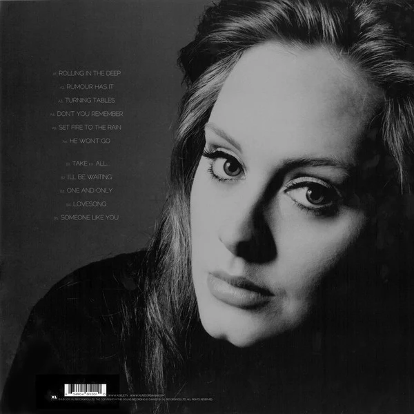 ADELE, 21 (XL; XLLP520, Europe 2011, Inner) LP NEW/NEW - Image 2