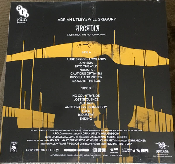 ADRIAN UTLEY & WILL GREGORY, Arcadia (Music From The Motion Picture) (Invada; INV200LP, UK 2018, Insert, Green w/White Splatter Vinyl. Limited to 250.) LP EX/EX - Image 2