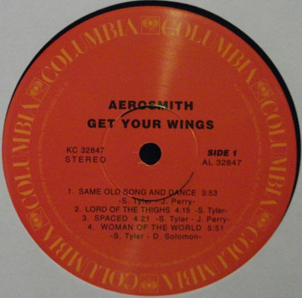 AEROSMITH, Get Your Wings (Columbia ; KC 32847, US 2013 Reissue, 180 Gram Vinyl, Remastered, Record Store Day 2013 Reissue) LP VG+/VG - Image 3