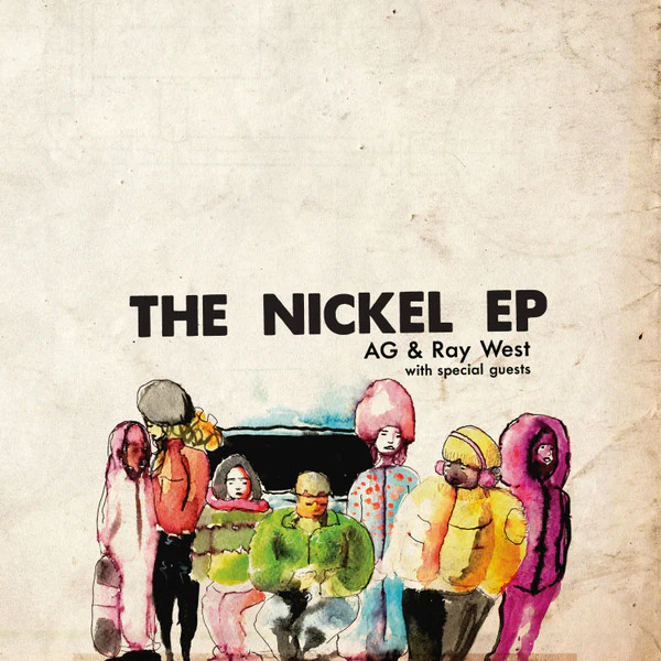 AG & RAY WEST, The Nickel EP (Red Apples 45  ; RA45016, US 2015, Picture Sleeve) 12" EP EX/VG+