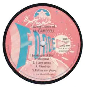 AL CAMPBELL, Loving Moods Of Al Campbell (I.T. Music Force; IT 001, UK 1978) LP G+/G+ - Image 3
