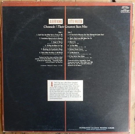 ALBERT KING / LITTLE MILTON, Chronicle (Stax; STX 41023, France 1979) LP VG/VG - Image 2