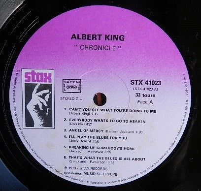 ALBERT KING / LITTLE MILTON, Chronicle (Stax; STX 41023, France 1979) LP VG/VG - Image 3