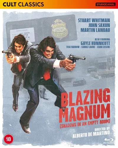 ALBERTO DE MARTINO, STUART WHITMAN, Blazing Magnum (Studio Canal; OPTBD4522, Europe , Slipcase, 4 Postcards) DVD VG+/VG+