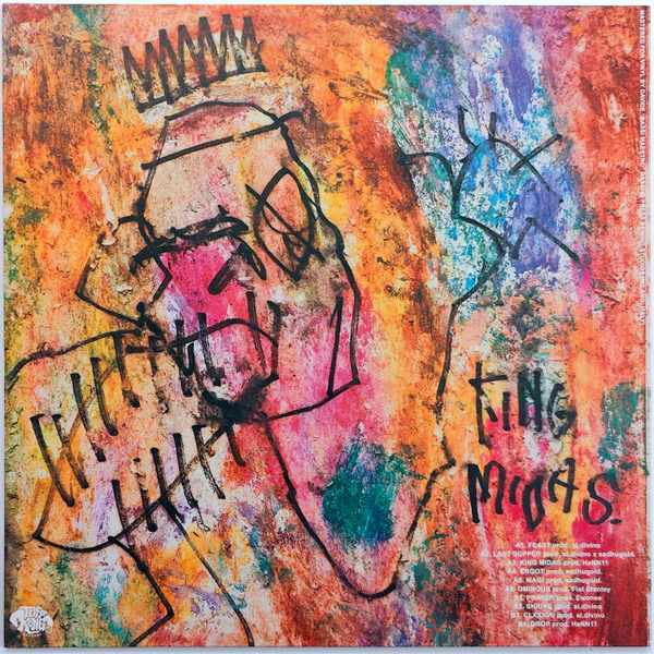 AL.DIVINO, King Midas (Tuff Kong Records; TKR155, Italy 2020, Poster, Gold/Black Marbled) LP VG+/VG+ - Image 2
