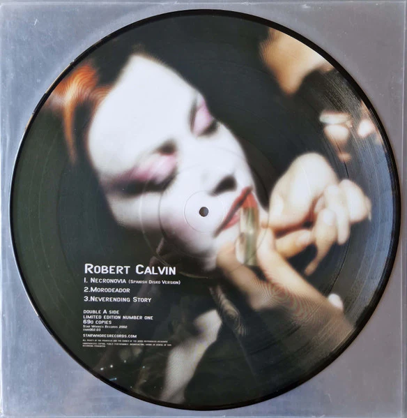 ALEK STARK / ROBERT CALVIN, Untitled (Star Whores Records; SWR 002.03, Spain 2002, Clear Plastic Sleeve, Pic) 12" /VG