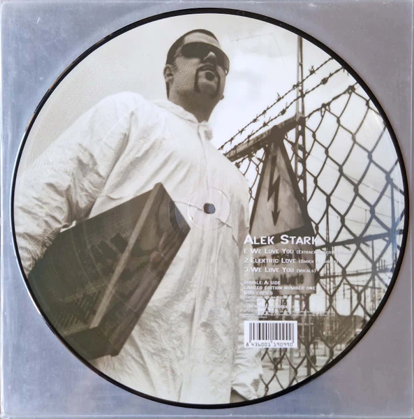 ALEK STARK / ROBERT CALVIN, Untitled (Star Whores Records; SWR 002.03, Spain 2002, Clear Plastic Sleeve, Pic) 12" /VG - Image 2