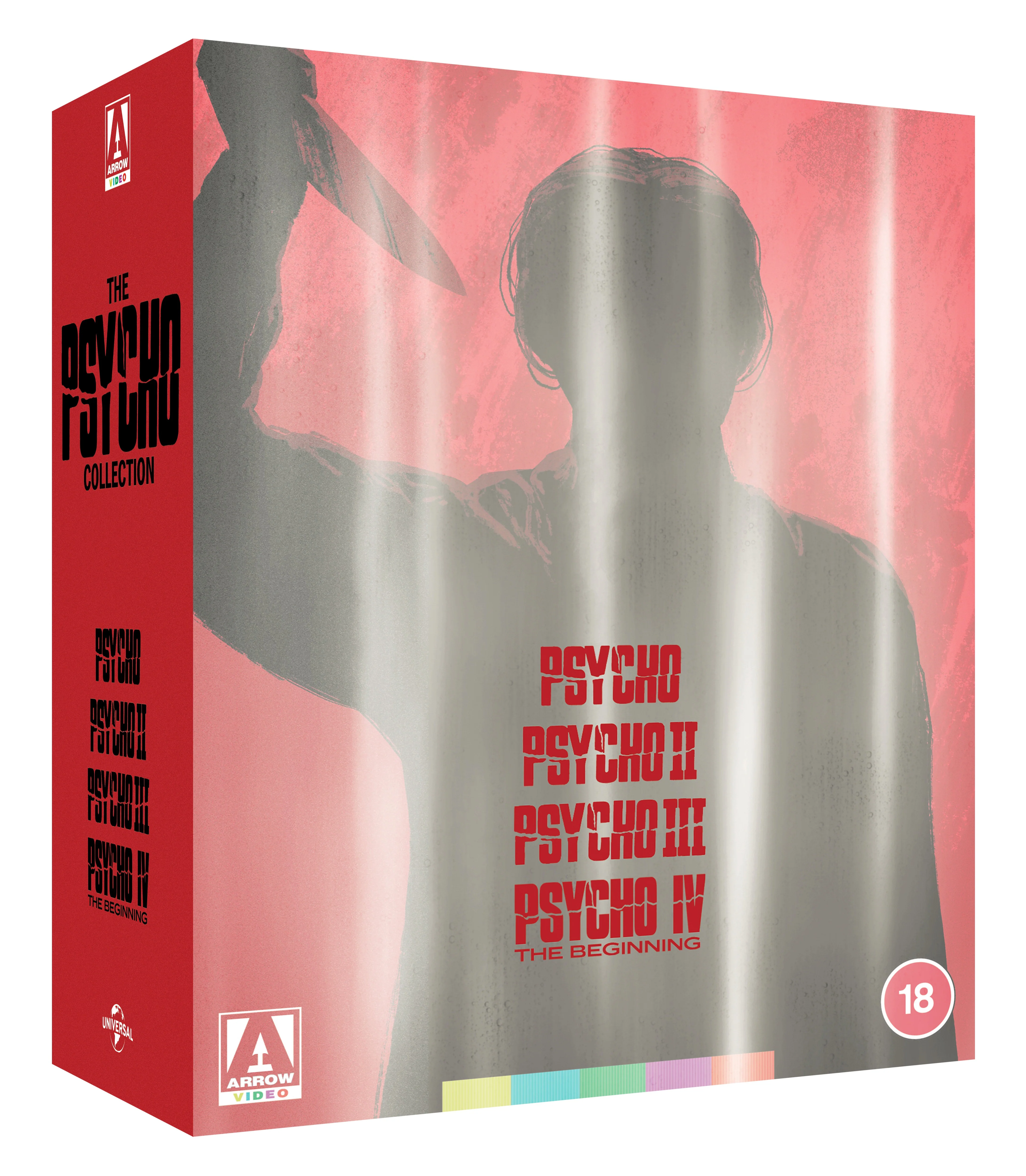 ALFRED HITCHCOCK, The Psycho Collection (Arrow Video; FCD2439, UK 2023 Reissue, DVD Box Set, Booklet, 9 Postcards, 4 Posters) 5xBlu-Ray G+/VG+