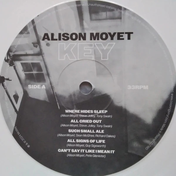 ALISON MOYET, Key (Cooking Vinyl; COOKLP921,  2024, 2 Inners), SALE - Up to 50% Off the Original Price  LP EX/EX - Image 3