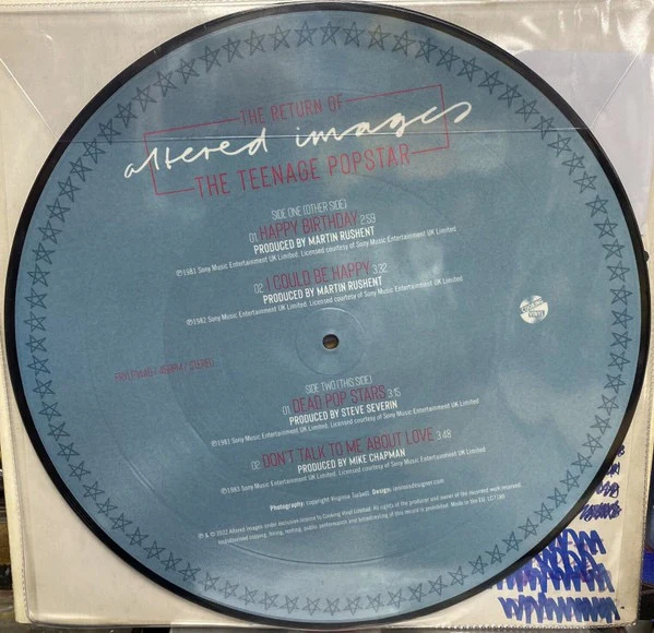 ALTERED IMAGES, The Return Of The Teenage Popstar (Cooking Vinyl; FRYLP1449, Europe 2022, Picture Disc), SALE - Up to 50% Off the Original Price 12" VG+/VG+ - Image 2
