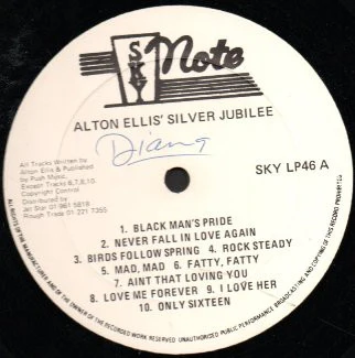 ALTON ELLIS, 25th Silver Jubilee (Sky Note; Sky LP46, UK 1984) LP VG/VG - Image 3