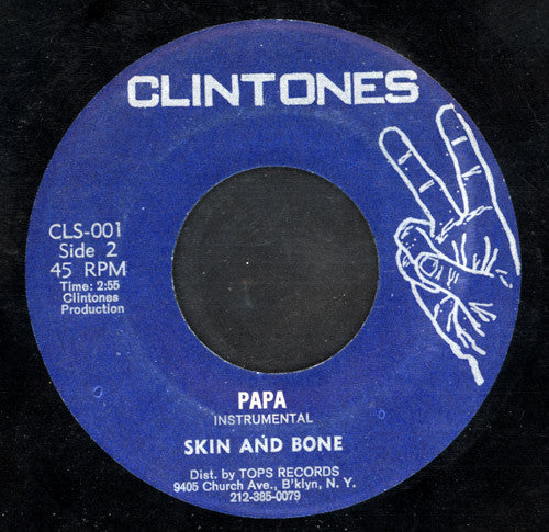 ALTON ELLIS, Papa (Clintones; CLS-001, US 1970s) 7" /VG+ - Image 2