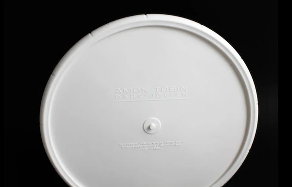 AMON TOBIN, Dark Jovian (Ninja Tune; ZEN12387, UK 2015, Stickered Plastic Box., Rubber Ring, Limited To 500 Copies. Etched, White Vinyl.) 2x12" VG/VG - Image 3