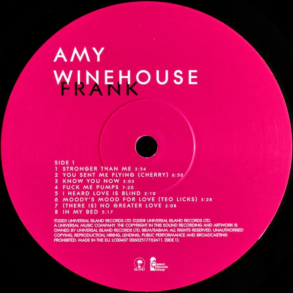 AMY WINEHOUSE, Frank (Island Records; 00602517762411, Europe 2015 Reissue, Gatefold, Inner) LP VG+/VG+ - Image 3