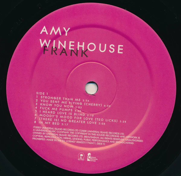 AMY WINEHOUSE, Frank (Island Records ; 00602517762411, Europe 2008 Reissue, Gatefold, Limited Edition 180 Gram) LP VG/VG+ - Image 3