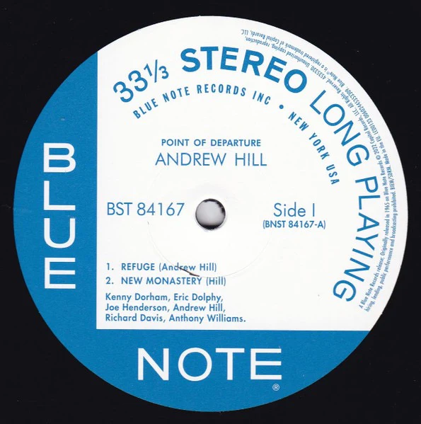 ANDREW HILL, Point Of Departure (Blue Note; 4535330, Worldwide 2022 Reissue, 180 Gram Vinyl) LP NEW/NEW - Image 3