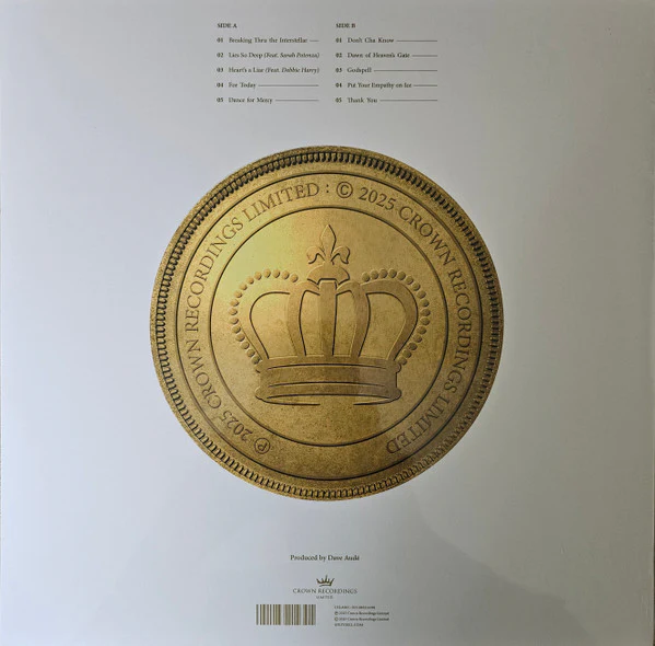 ANDY BELL, Ten Crowns (Crown Recordings; CRLA005, Worldwide 2025, Embossed Gatefold Sleeve, Inner, White Vinyl, Ltd to 2500, feat Debbie Harry) LP EX/EX - Image 2