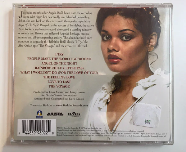 ANGELA BOFILL, Angel Of The Night (Buddha Records; 74465 99802 2, US 2001) CD EX/EX - Image 2