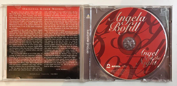 ANGELA BOFILL, Angel Of The Night (Buddha Records; 74465 99802 2, US 2001) CD EX/EX - Image 3