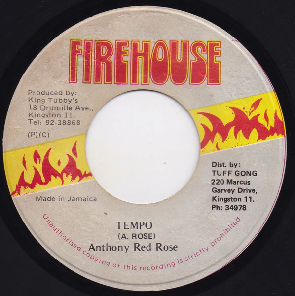 ANTHONY RED ROSE, Tempo (Firehouse; , Jamaica 1985) 7" /VG