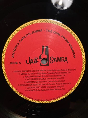 ANTONIO CARLOS JOBIM, The Girl From Ipanema (Jazz Samba Records; 709104, Europe 2024 Reissue, Stereo) LP NEW/NEW - Image 3