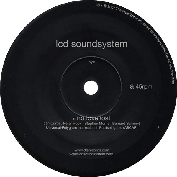ARCADE FIRE / LCD SOUNDSYTEM, Poupee De Cire, Poupee De Son / No Love Lost (Merge Records; MRG313, US 2007, Picture Sleeve) 7" VG+/VG+ - Image 3