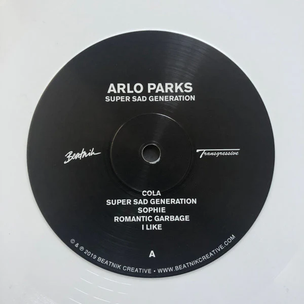 ARLO PARKS, Super Sad Generation (Beatnik Creative; BEATNC00222, UK 2020 Reissue, Inner, White Vinyl) LP VG/VG+ - Image 3