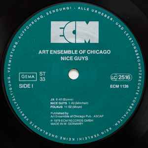 ART ENSEMBLE OF CHICAGO, Nice Guys (ECM Records; ECM 1126, Germany 1979, Insert, Poster) LP VG/VG+ - Image 3