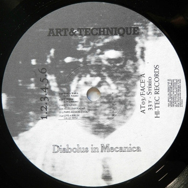 ART & TECHNIQUE, Diabolus In Mecanica (Hi-Tec Records; AT 03, France 1982, Laminated Sleeve, No Insert) LP VG+/VG+ - Image 3
