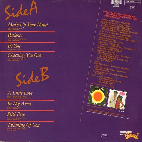 AURRA, A Little Love (Salsoul Records; XL 14155, Germany 1982) LP VG/VG - Image 2