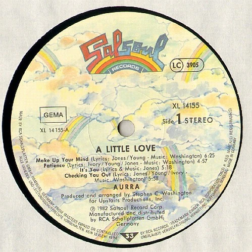 AURRA, A Little Love (Salsoul Records; XL 14155, Germany 1982) LP VG/VG - Image 3