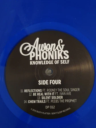 AWON & PHONIKS, Knowledge Of Self (Dusty Platter; DP 012, UK 2015) 2xLP EX/VG+ - Image 2