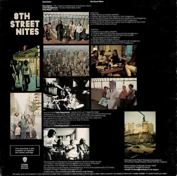BACK DOOR, 8th Street Nights (WB Burbank; K 46265, UK 1973, Gatefold) LP VG/VG - Image 2