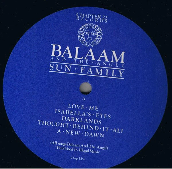 BALAAM AND THE ANGEL, Sun Family (Chapter 22 ; CHAP LP 04, UK 1986), SALE - Up to 50% Off the Original Price  LP VG+/VG+ - Image 3