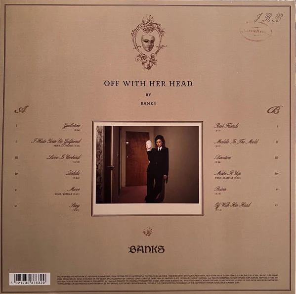 BANKS, Off With Her Head (Her Name Is Banks, Inc.; BLP5, Worldwide 2025, Brown Vinyl), SALE - Up to 50% Off the Original Price LP NEW/NEW - Image 2